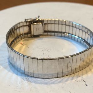 italian sterling silver flat link bracelet